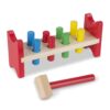 Melissa & Doug Deluxe Wooden Pound-A-Peg Toy With Hammer Standard