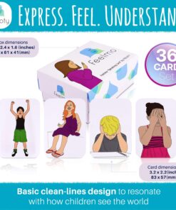 Speaking Cards: Emotion Cards for Kids | Feelings Cards Featuring Relatable Images | Therapy Cards Helping Kids Express Emotions | Conversation Tool for Therapists, Counselors, Teachers and Parents 8 718tt8qp3L