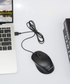 YUMQUA G222 Silent Computer Mouse Wired 2 Pack, Home & Office Optical USB Mouse, 800/1200 DPI Corded Mouse for Laptop Desktop Computer PC Chromebook 14 718uTM1X7wL