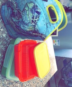 Artovida Artists Collective Insulated Neoprene Lunch Bag, Washable Soft Lunch Tote for Work and Picnic - Design By Carly Mejeur (USA) Loggerhead Sea Turtle -Classic Carly Mejeur Sea Turtle 18 718uWs7bLcL