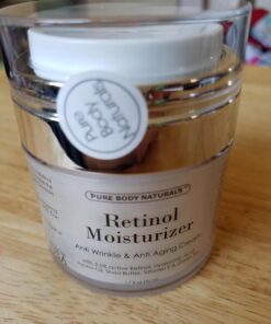 Pure Body Naturals Retinol Moisturizer, 1.7 Ounces - Moisturizing Retinol Cream for Face, Age Defying Eye Cream for Wrinkles and Lines with Hyaluronic Acid, Shea Butter, and Jojoba Oil 32 718uhAQXi4L