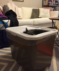 Petmate TOP ENTRY LITTER PAN LINERS Dark Grey 8 Count (Pack of 1) 8 Count (Pack of 1) 14 718usfOi5BL