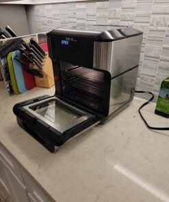 Instant Pot Vortex Pro Air Fryer, 10 Quart, 9-in-1 Rotisserie and Convection Oven, From the Makers of Instant Pot with EvenCrisp Technology, App With Over 100 Recipes, 1500W, Stainless Steel 10QT 45 718v4W6gJeL