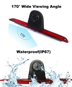 Canying Car Brake Light Backup Camera for Mercedes-Benz Sprinter / VW Crafter Vans LED Light Parking 19 718vA3z15RL