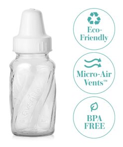 Alternative view of Evenflo Feeding Classic Glass Twist Bottles, 4 Ounce (Pack of 6)
