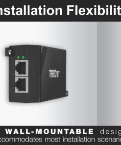 TRENDnet Gigabit Power Over Ethernet Plus Injector, Converts Non-Poe Gigabit To Poe+ Or PoE Gigabit, Supplies PoE (15.4W) Or PoE+ (30W) Power Network Distances Up To 100M (328 ft.), Black, TPE-115GI 1 17 718vvRzYw0L