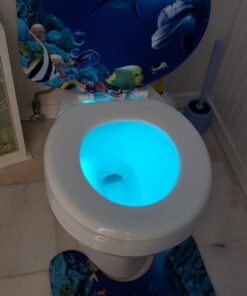 RainBowl Toilet Bowl Night Light with Motion Sensor - Funny Mens Stocking Stuffers 2023 - Unique Cool Gadget - Gag Christmas Gift for Dad, Boyfriend, Husband - White Elephant Gifts Idea, Secret Santa 44 718wTCmjNqL
