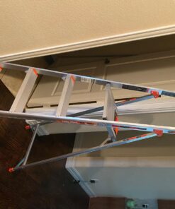 Little Giant Ladder Systems Flip N Lite 6 Foot 300 Pound Capacity Aluminum Lightweight Slim Stepladder Ladder 77 718wfWNO7QL