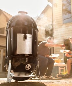 Weber 18-inch Smokey Mountain Cooker, Charcoal Smoker,Black 18" 46 718wmV4EvDL