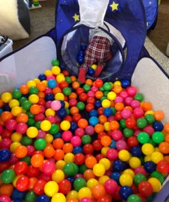 Homfu 3 in 1 Pop up Kids Play Tent with Tunnel Ocean Ball Pit Pool with Basket Hoop for Toddler Boys Girls to Play and Craw Indoor&Outdoor As Birthday Gift Purple Ball Pit 23 718wnpq5DGL