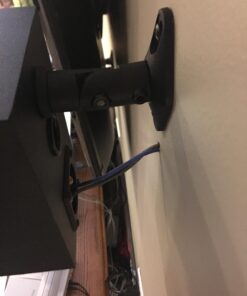 VideoSecu 5 Speaker Wall Ceiling Mount Brackets Black for Home Theater Satellite Speakers 1XZ (Black, 5 Pack) 41 718ws8aPO2L