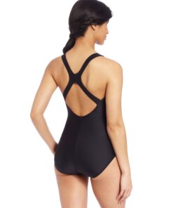 Speedo Women's Swimsuit One Piece Powerflex Ultraback Solid Speedo Black 16 Plus 7 718x1Nz4cjL 1