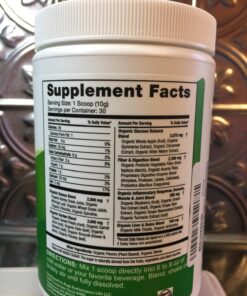 Peak Performance Organic Greens Superfood Powder. Best Tasting Super Greens Powder with 25+ Organic Ingredients for Max Energy and Athletic Performance. Vegan Keto Green Juice Daily Drink Original Greens 44 718x935xfSL