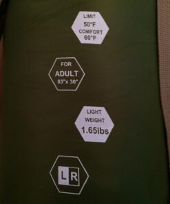 ECOOPRO Warm Weather Sleeping Bag - Portable, Waterproof, Compact Lightweight, Comfort with Compression Sack - Great for Outdoor Camping, Backpacking & Hiking-83 L x 30" W Fits Adults Olive green 29 718xeFlDaCL