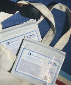 SilverSeal Burn and Wound Dressing | Hydrogel Pads with X-Static Silver | Soothing, Moist & Protective | Burns, Cuts & Wounds | 4 Sterile Dressings 4"x4" Patch (4 Count) 50 718xt2n7KnL