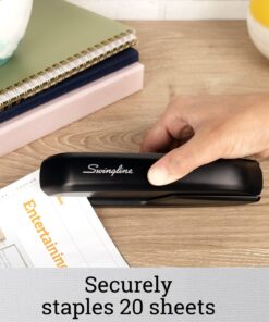 Swingline Stapler Value Pack, 20 Sheet Capacity, Jam Free, includes Standard Stapler, 5000 Staples and Staple Remover, Black (54551) 17 718xxA1GsL