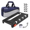 Donner Small Guitar Pedal Board, Mini Effects Pedalboard Power Supply Set DB-S100 with Convertible Bag Backpack, 60" Adhesive Backed Hook-and-Loop and Power Supply Mounting Device,14.46" x 7.51" 14.5" x 7.5" x 2" 8 718yLMkVdJL