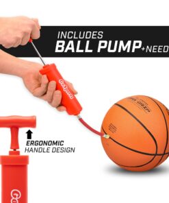 GoSports 7 Inch Mini Basketball 3 Pack with Premium Pump - Perfect for Mini Hoops or Training 18 718yqNqBQL