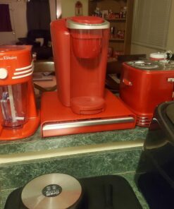 Mind Reader Single Serve Coffee Drawer, 36 Pod Capacity Countertop Organizer, 13.25" L x 12.75" W x 2.75" H, Red Coffee Pod Holder 34 718zJ0BMJKL