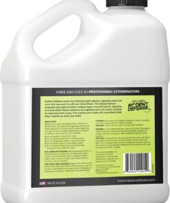 Exterminators Choice - 1 Gallon Peppermint Rodent Defense Spray- Great for Lawns, Gardens, Attics, and Garages - Non-Toxic Deterrent for Pest Control - Repels Mice and Rats - Safe for Kids and Pets 10 718zP1OHeRL