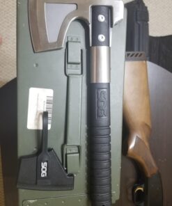 SOG Camp Axe- Compact Camping and Survival Hatchet/Hammer Tool with Sheath and 3.1 Inch Bushcraft Axe Edge (CH1001-CP) 40 718zdSpW7xL