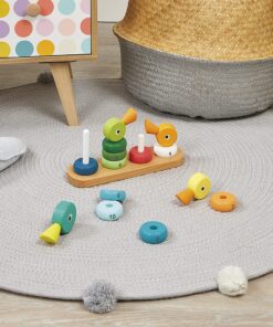 Janod Zigolos Duck Family Stacking Toy – Ages 1+ - J08212 14 719 P8qplTS
