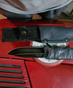 MTech USA MT-20-35 Series Fixed Blade Knife, Black Drop Point Blade, Plastic Handle, 8-Inch Overall 49 719 ZnYG8SL