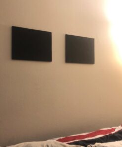 BXI Sound Absorber - 16 X 12 X 3/8 Inches 6 Pack High Density Acoustic Absorption Panel, Sound Absorbing Panels Reduce Echo Reverb, Tackable Acoustic Panels for Wall and Ceiling Acoustic Treatment 16'' X 12'' X 3/8'', 6 Pcs Matte Black 35 7190L1gI0sL