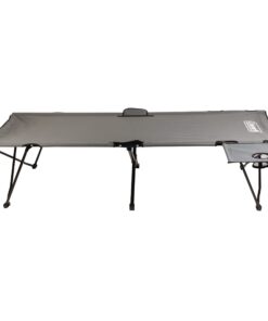 Coleman Pack-Away Camping Cot with Removable Side Table, Extra Wide Cot Fits Adults up to 6ft 6in or 300lbs, Carry Bag Included Grey 24 7190NNBxNhL