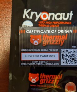 Thermal Grizzly Kryonaut, High Performance Thermal Paste for Cooling All Processors, Graphics Cards and Heat Sinks in Computers and Consoles -1.0 Gram 1 Gram 47 7190n2lBf1L