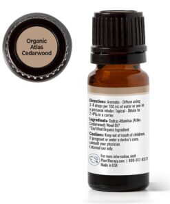 Plant Therapy Organic Atlas Cedarwood Essential Oil 100% Pure, USDA Certified Organic, Undiluted, Natural Aromatherapy, Therapeutic Grade 10 mL (1/3 oz) 0.34 Fl Oz (Pack of 1) 9 7191dWMT36L