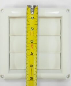 Deflecto Supurr-Vent Louvered Outdoor Dryer Vent Cover, White, 4" Hood (HS4W/18) 25 7191vK19rL