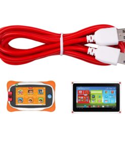 Alternative view of Charger for Nabi Jr Dream Elev8 Tablet, Red Cord Set of 2