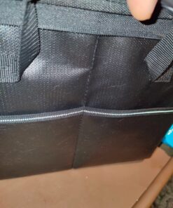 EXLIFBAG File Organizer, Fireproof File Box with Lids, Important Document Organizer Box with Lock, Portable File Folder Organizer with Handle Black 1 Layer 67 7192 q T7L