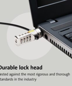 Kensington Combination Cable Lock for Laptops and Other Devices (K64673AM),Black 15 7192qJ9vkkL