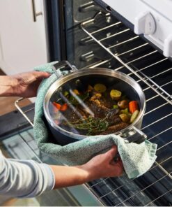 Calphalon Select Space-Saving Hard-Anodized Nonstick 9-Piece Cookware Set, Gray 7 7193 irTLL