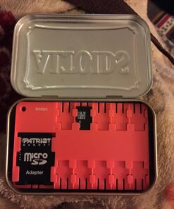 Bandc 2pcs Red Micro Sd/sdhc/sdxc Card Storage Holder Case (Memory Card Not Included) 33 7193QK0sBaL