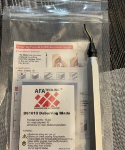 AFA Tooling - Deburring Tool with 10 Extra High Speed Steel Blades - Works on Metal, Resin, PVC Pipes, Copper, Plastic and 3D Printed Edges - Plumbing & 3D Printing Burr Removal Reamer Tool 11 BS1010 Blades 28 7193hiqXx7L