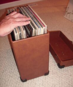 Crosley CR401-TA Record Carrier Case for 30+ Albums, Tan 14 7193kovFmML