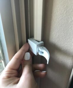 Prime-Line U 9809 Sliding Window Lock for Vinyl Windows – Easy Installation to Keep Windows Securely Closed – Diecast Construction, White (2 Pack) 1/2 in. 40 7193ynLlbXL