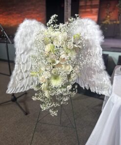 Touch of Nature 11008 Adult Angel Wing in White with Elastic Straps, 43 by 27-Inch 27 7194POQG3L