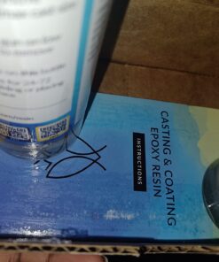 Art ‘N Glow Epoxy Resin for Clear Casting and Coating - 16 Ounce Kit - Perfect for Molds, Crafts, Tumblers, Jewelry, Wood - Food Safe, Non Yellowing, Bubble Free, and Made in The USA 45 7194UxYCIyL