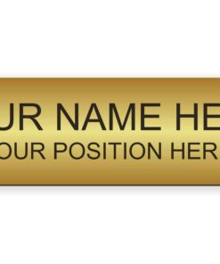 Lasercrafting Office Desk Name Plate or Wall/Door Sign - 2x8 or 2x10 - Laser Engraved Sign - CUSTOMIZE. Holder/bracket available. Choose colors and fonts. Great gift idea. 23 7194lUoGgfL