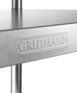 GRIDMANN Stainless Steel Kitchen Prep Table 48 x 24 Inches with Backsplash & Under Shelf, NSF Commercial Work Table for Restaurant and Home 48 in Long x 24 in Deep 32 7195FBeAG4L 4