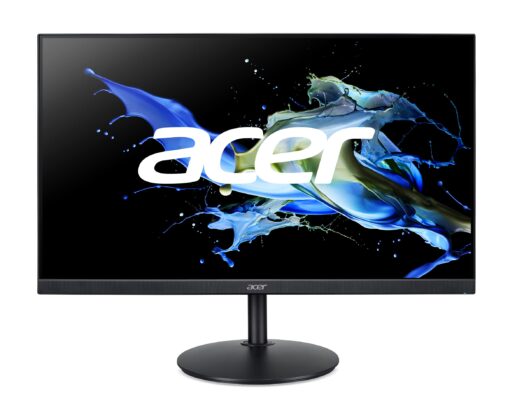 Acer CBA242Y Abmiprx 23.8" Full HD (1920 x 1080) Zero Frame Home Office Monitor | AMD Radeon Free Sync | 1ms VRB | 75Hz Refresh | Height Adjustable Stand with Tilt & Pivot (Display, HDMI & VGA Ports) Base 23.8-inch