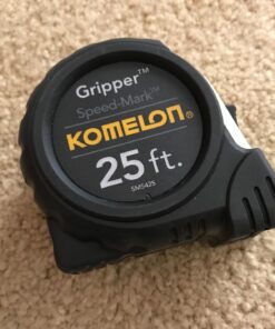 Komelon SM5425 Speed Mark Gripper Acrylic Coated Steel Blade Measuring Tape, 1-Inch X 25Ft , White 25 FT 44 7195wF3Ef6L