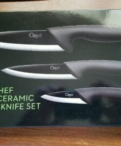 Ozeri Elite Chef Black 3-Piece Ceramic Knife Set 3-Piece Set 79 7196Ox2dxAL