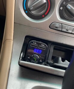 Handsfree Call Car Charger,Wireless Bluetooth FM Transmitter Radio Receiver,Mp3 Audio Music Stereo Adapter,Dual USB Port Charger Compatible for All Smartphones,Samsung Galaxy,LG,HTC,etc. 62 7196ToXno1L