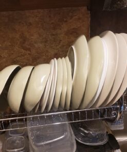 Better Chef 16-inch H Dish Rack, Chrome-Plated (93575780M) S-Shape 42 7196v0Pw2SL