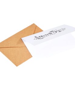 Amazon Basics Thank You Cards and Envelopes, 48 Count, Black and White 14 7198A85mihL